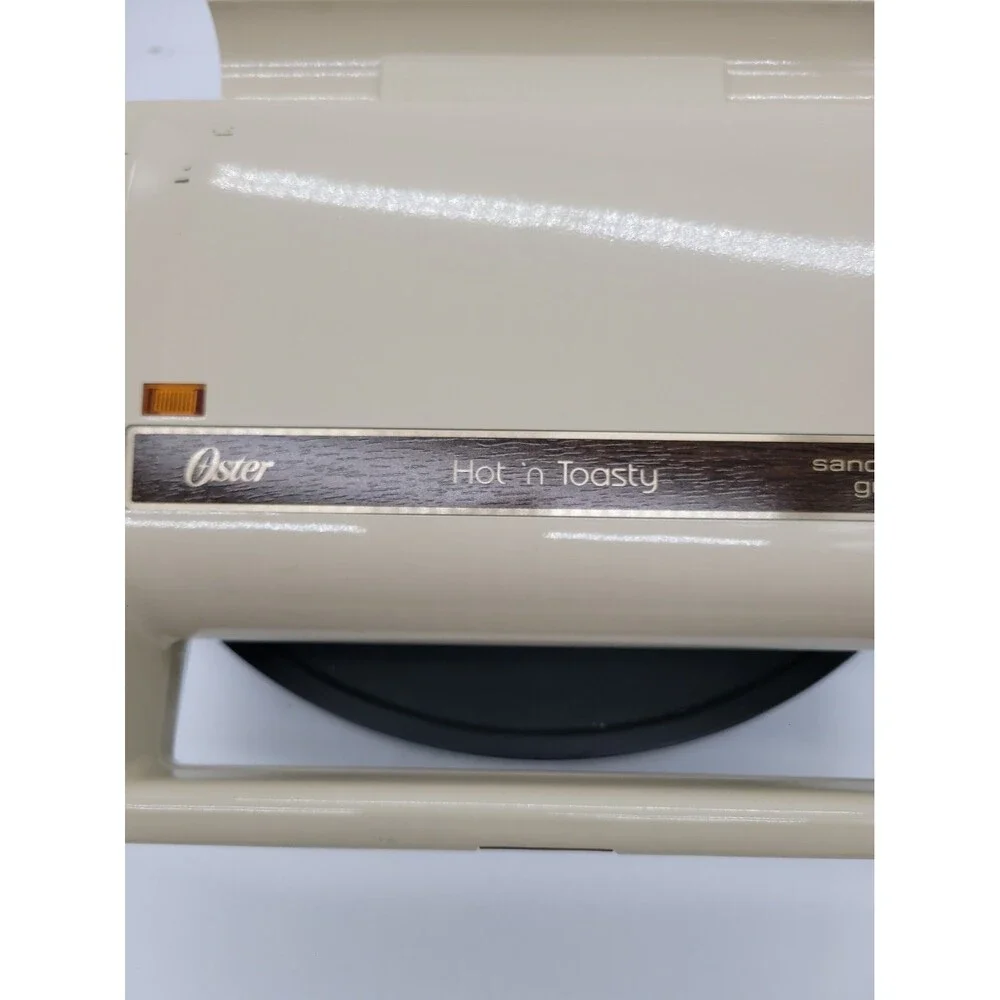 Vintage Oster Hot And Toasty Sandwich Grill Retro Kitchen Appliance Works Great!